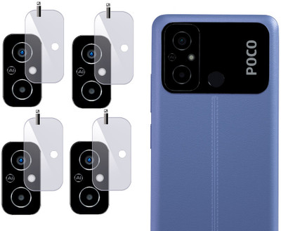 EZGER Back Camera Lens Glass Protector for POCO C55(Pack of: 4)