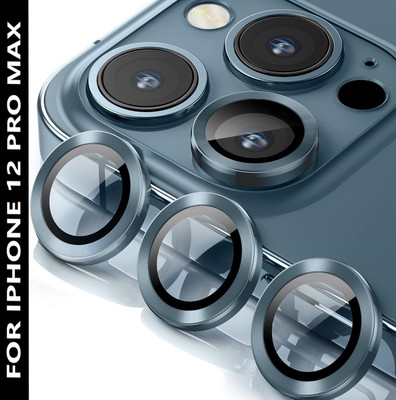 PUNAK Back Camera Lens Ring Guard Protector, Camera Lens Glass Protector for Apple iPhone 12 Pro Max(Pack of: 3)
