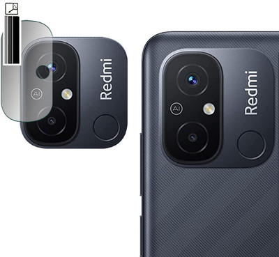 DOUMOF Back Camera Lens Glass Protector for Redmi 12C BACK CAMERA(Pack of: 1)