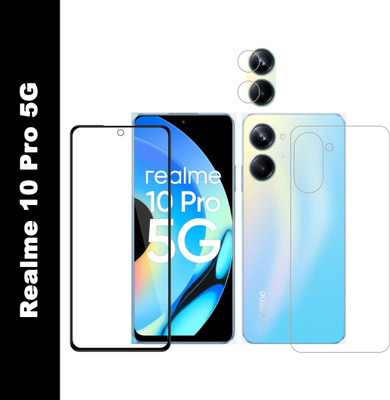 Vatsin Front & Back Camera Lens Glass Protector for Realme 10 Pro 5G, Front and Back Tempered Glass Combo for Realme 10 Pro 5G(Pack of: 3)