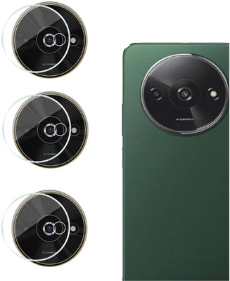 RANKART Back Camera Lens Glass Protector for Poco C61 With 9H Hardness, Ultra HD, Anti-Shock, Bubble free(Pack of: 3)