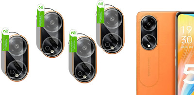 HIDEOUS Back Camera Lens Glass Protector for Oppo A1(Pack of: 4)