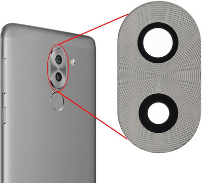 Shinzo Back Camera Lens Glass Protector for Huawei Honor 6X (BLN-AL10) 5.5'' 2016 Model - Silver -(Pack of: 1)