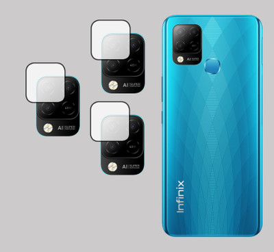 EJZATI Back Camera Lens Glass Protector for INFINIX HOT 10S, BACK CAMERA LENS(Pack of: 3)