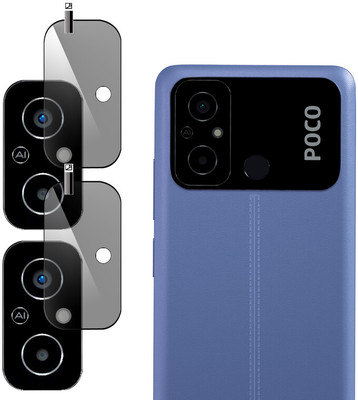 Daffin Back Camera Lens Glass Protector for POCO C55(Pack of: 2)