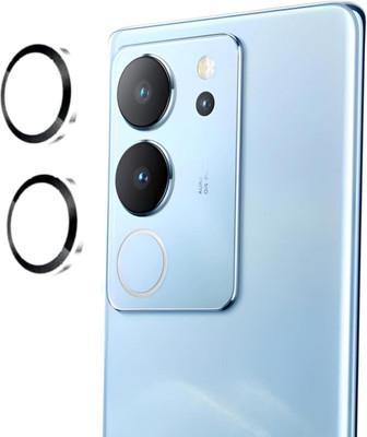 SCRENZO Camera Lens Protector for Vivo V29/ V29 Pro, Silver Camera Ring For Vivo V29/ V29 Pro [Perfect-Fit, Easy Installation](Pack of 1)