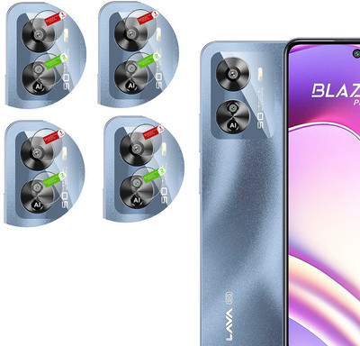 DAFFIN Back Camera Lens Glass Protector for Lava Blaze Pro 5G(Pack of: 4)