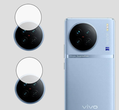 EJZATI Back Camera Lens Glass Protector for VIVO X90, BACK CAMERA LENS(Pack of: 2)