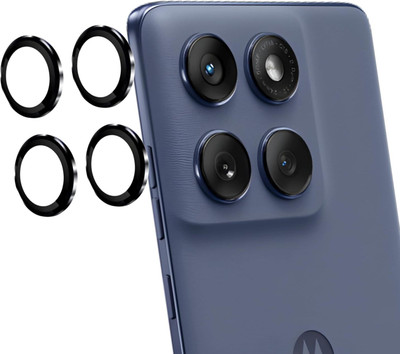 Bulkwala Back Camera Lens Glass Protector for Camera Lens Protector for Moto Edge 60 Fusion, Black(Pack of: 1)