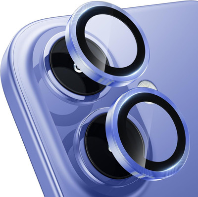 Girind Back Camera Lens Glass Protector for iPhone 16, iPhone 16 Plus(Pack of: 2)