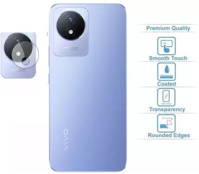 RUNEECH Back Camera Lens Glass Protector, Camera Lens Ring Guard Protector for VIVO Y02, Vivo Y02 Edge to Edge Camera Lens(Pack of: 1)