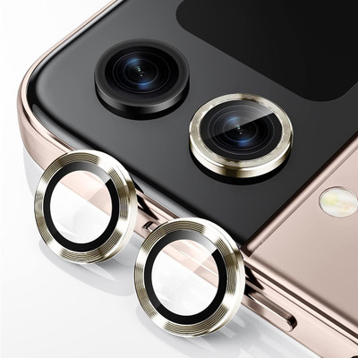 VOSKI Back Camera Lens Ring Guard Protector for Samsung Galaxy Z Flip 5 Anti Scratch HD Tempered Glass Camera Protector Ring(Pack of: 1)