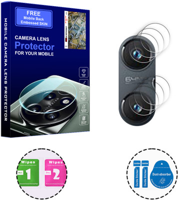 SOMTONE Back Camera Lens Glass Protector for Realme GT2 5G (FREE 1 MOBILE EMBOSSED SKIN) CAMERA LENS PROTECTOR(Pack of: 3)