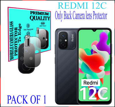 DAFFIN Back Camera Lens Glass Protector for Redmi 12C(Pack of: 1)