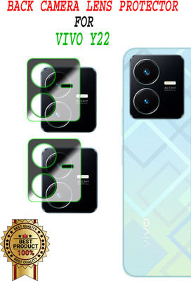 EJZATEX Back Camera Lens Glass Protector for VIVO Y22(Pack of: 2)