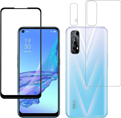 Vatsin Front & Back Camera Lens Glass Protector for Realme 7, Front and Back Tempered Glass Combo for Realme 7(Pack of: 3)