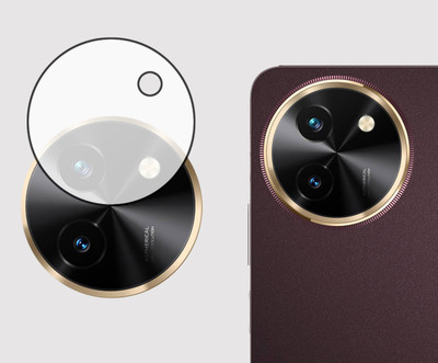 EJZATI Back Camera Lens Glass Protector for Vivo T3x 5G, BACK CAMERA LENS PROTECTOR(Pack of: 1)