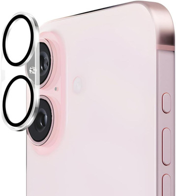 DSCASE Back Camera Lens Glass Protector for Apple iPhone 16, iPhone 16(Pack of: 1)