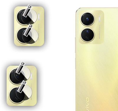 EZGER Back Camera Lens Glass Protector for Vivo Y16(Pack of: 2)