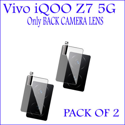 Hideous Back Camera Lens Glass Protector for iQOO Z7 5G(Pack of: 2)
