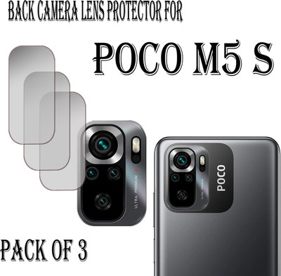 EJZATI Back Camera Lens Glass Protector for POCO M5s(Pack of: 3)