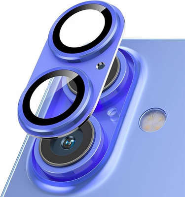 casual need Back Camera Lens Glass Protector for iPhone 16 / iPhone 16 Plus Screen Protector - HD Clear, Metal Individual Ring(Pack of: 1)