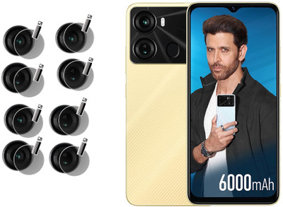 DAFFIN Back Camera Lens Glass Protector for Itel P40(Pack of: 4)
