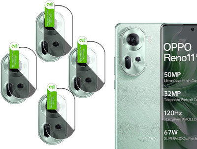 HIDEOUS Back Camera Lens Glass Protector for OPPO Reno 11 5G(Pack of: 4)