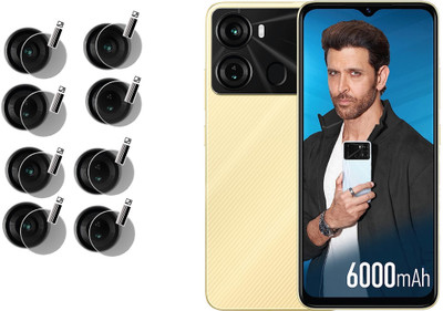 DAFFIN Back Camera Lens Glass Protector for Itel P40(Pack of: 4)
