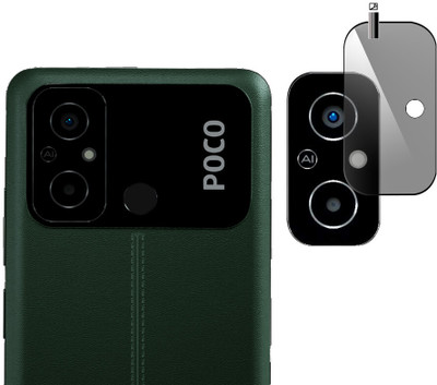 DAFFIN Back Camera Lens Glass Protector for POCO C55(Pack of: 1)