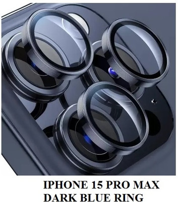 VOSKI Back Camera Lens Ring Guard Protector, Camera Lens Glass Protector for iPhone 15 Pro Anti Scratch Camera Lens Protector Metal Ring(Pack of: 1)
