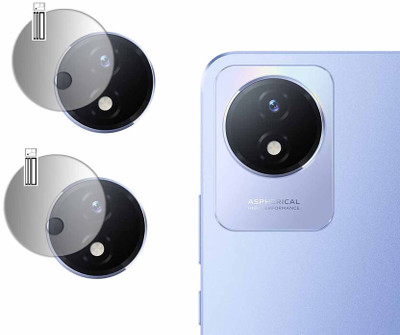 DOUMOF Back Camera Lens Glass Protector for Vivo Y02 BACK CAMERA(Pack of: 2)