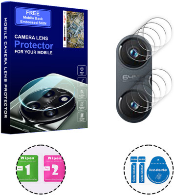 ARBAN Back Camera Lens Glass Protector for Realme GT2 5G (FREE 1 MOBILE EMBOSSED SKIN) CAMERA LENS PROTECTOR(Pack of: 4)
