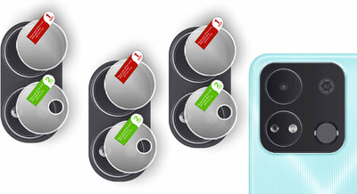 DAFFIN Back Camera Lens Glass Protector for itel A04(Pack of: 3)