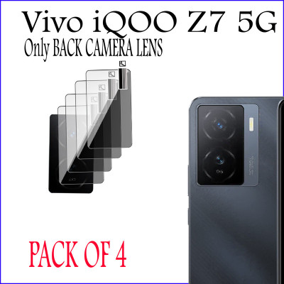 EZGER Back Camera Lens Glass Protector for iQOO Z7 5G(Pack of: 4)