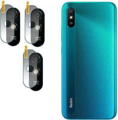 Hideous Back Camera Lens Glass Protector for Redmi 9A(Pack of: 3)