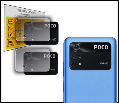 DAFFIN Back Camera Lens Glass Protector for POCO M4 Pro(Pack of: 2)