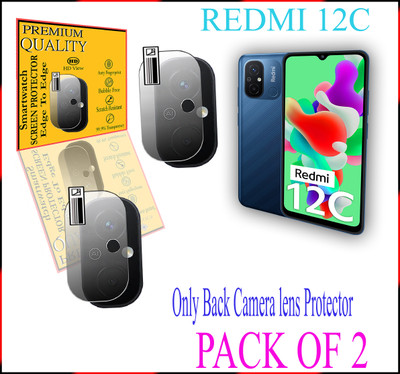 DAFFIN Back Camera Lens Glass Protector for Redmi 12C(Pack of: 2)