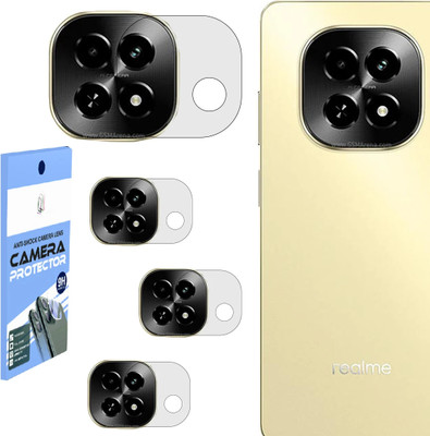 SHIVATRIX Back Camera Lens Glass Protector for REALME C63 5G, [Unbreakable Flexible Polycarbonate Material](Pack of: 4)