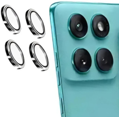 Besmon Back Camera Lens Ring Guard Protector for Moto Edge 60 Fusion With camera lens protector Silver(Pack of: 1)
