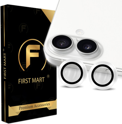 FIRST MART Back Camera Lens Ring Guard Protector for Apple iPhone 16 Plus, iPhone 16 Plus, White Camera Ring(Pack of: 3)