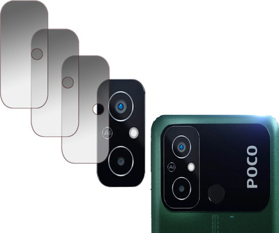 EJZATI Back Camera Lens Glass Protector for POCO C55(Pack of: 3)