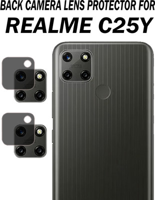 ejzatex Back Camera Lens Glass Protector for REALME C25Y(Pack of: 2)