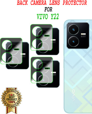 EJZATEX Back Camera Lens Glass Protector for VIVO Y22(Pack of: 3)