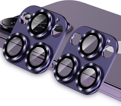 Inarms Back Camera Lens Glass Protector for Iphone 14 Pro Max:14 Pro(Pack of: 2)