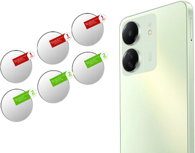 DAFFIN Back Camera Lens Glass Protector for REDMI 13C(Pack of: 3)