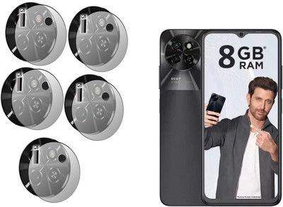 DAFFIN Back Camera Lens Glass Protector for Itel S23(Pack of: 5)
