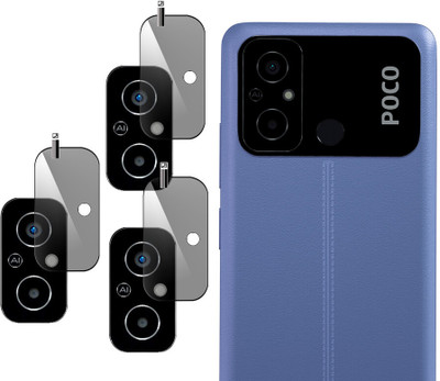 EZGER Back Camera Lens Glass Protector for POCO C55(Pack of: 3)