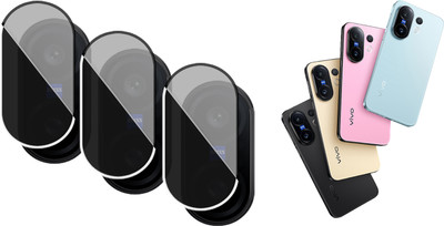 DAFFIN Back Camera Lens Glass Protector for VIVO X200FE(Pack of: 3)