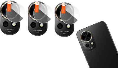 Hideous Back Camera Lens Glass Protector for Huawei nova 12(Pack of: 3)